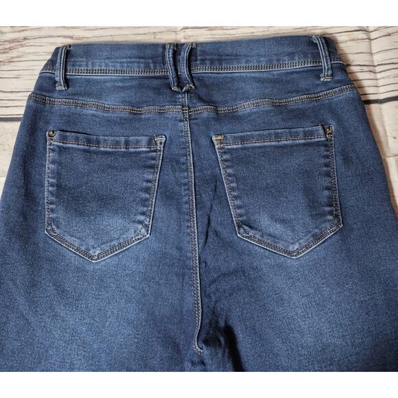 Curve Appeal Sz 8/29 High-Rise Minimalist Jegging Medium Wash Stretch Denim - Picture 8 of 11